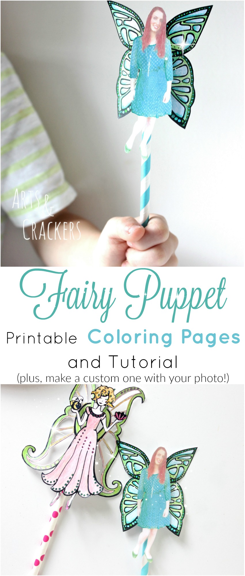 Paper fairy puppets tutorial