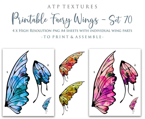 Printable fairy wings â atp textures