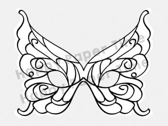 Butterfly mask template printable