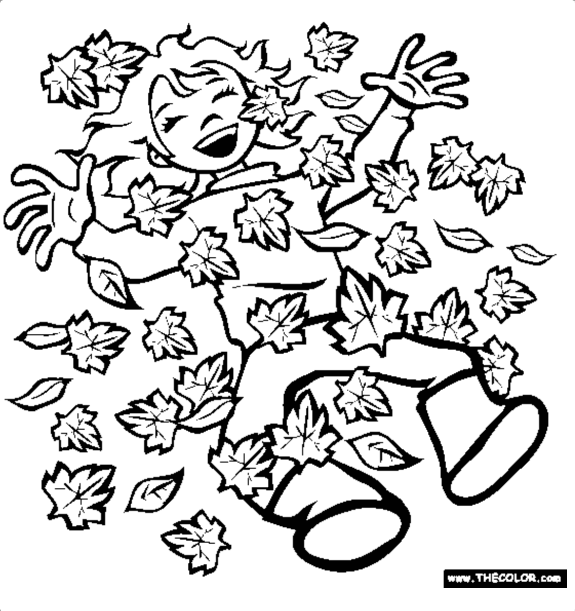 Places to find free autumn and fall coloring pages