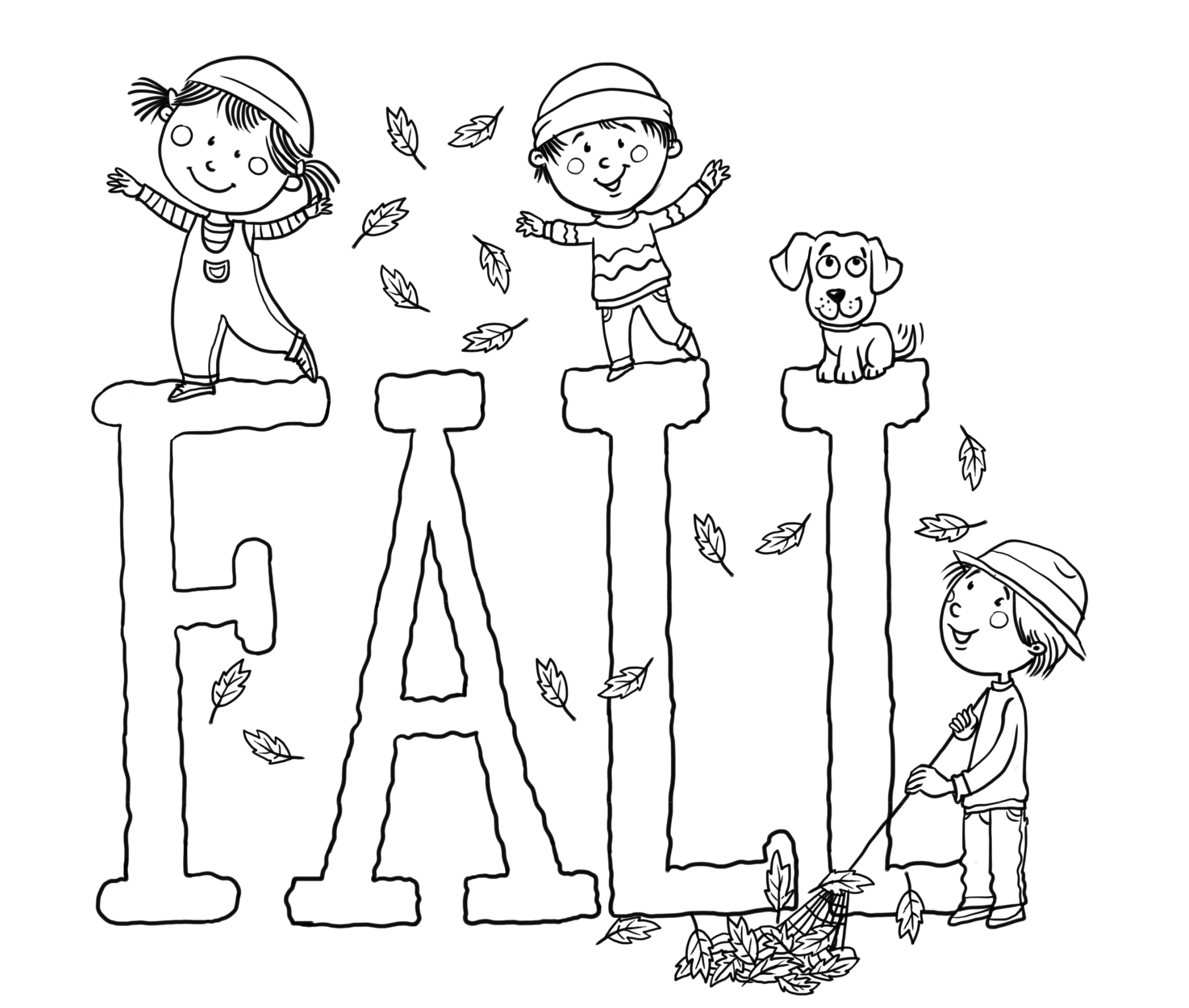 Free printable fall coloring pages for kids