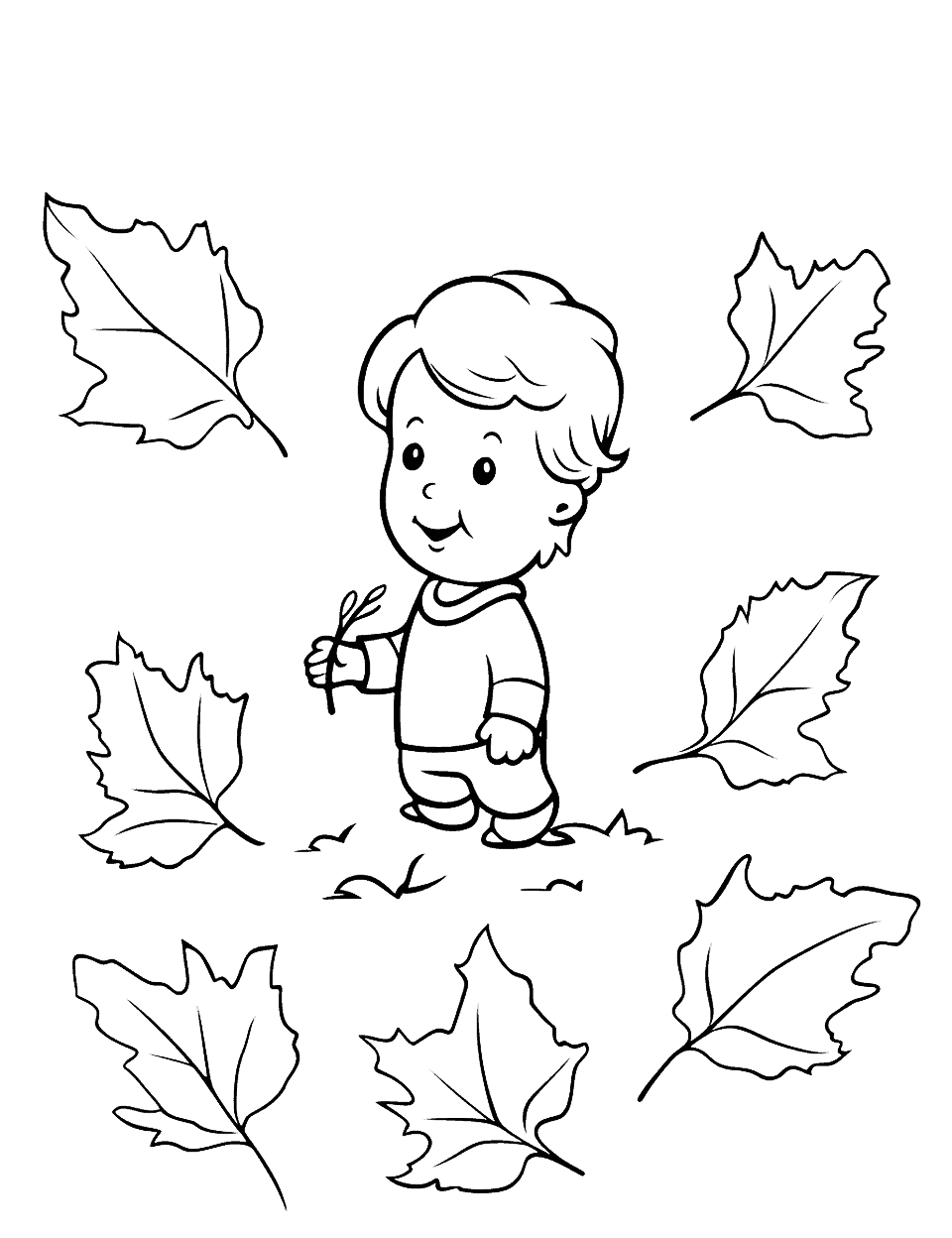 Fall coloring pages free printable sheets