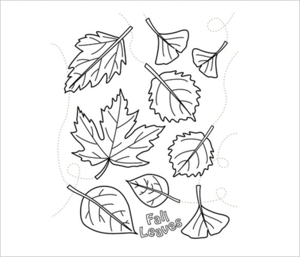 Fall coloring pages