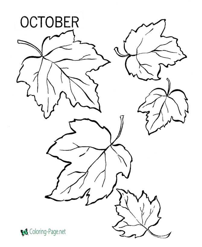 Fall coloring pages