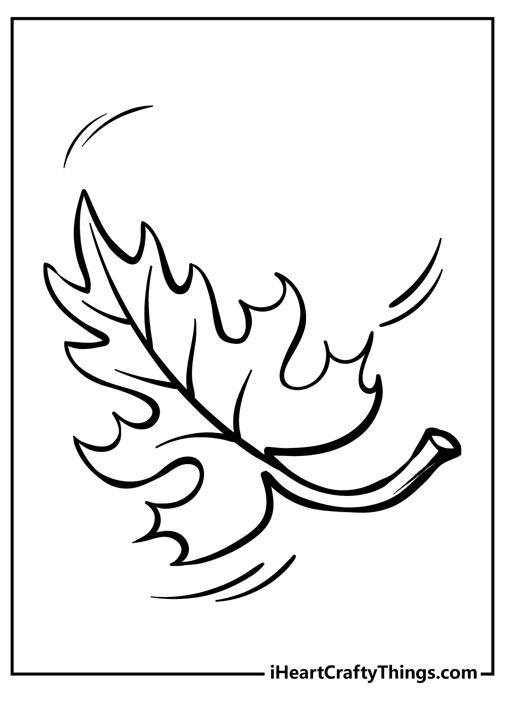 Leaf coloring pages free printables