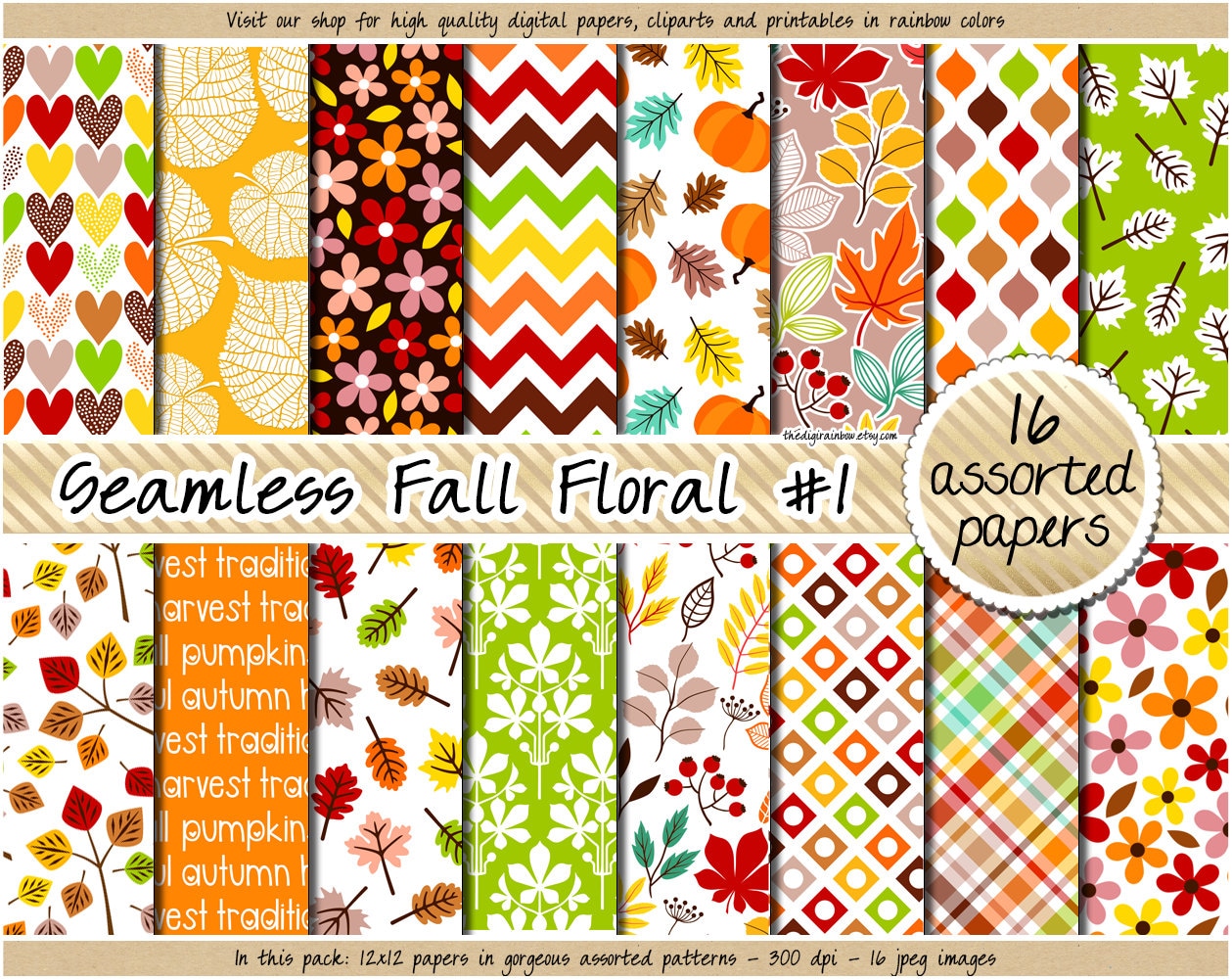 Fall scrapbook paper