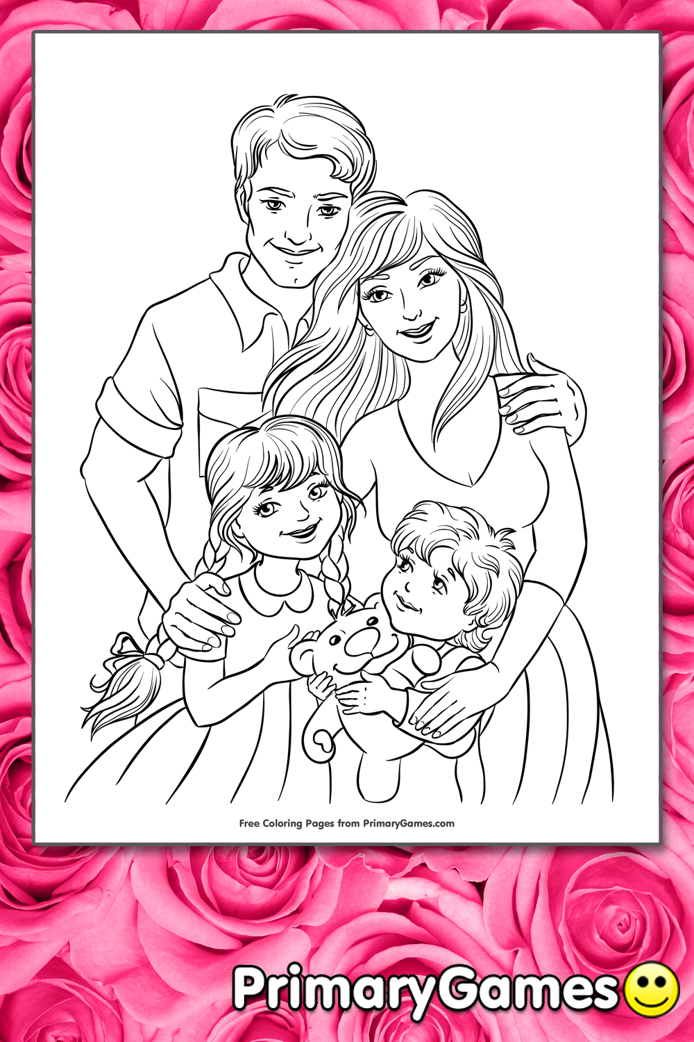 Family coloring page â free printable pdf from