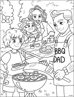 Family friends free coloring pages