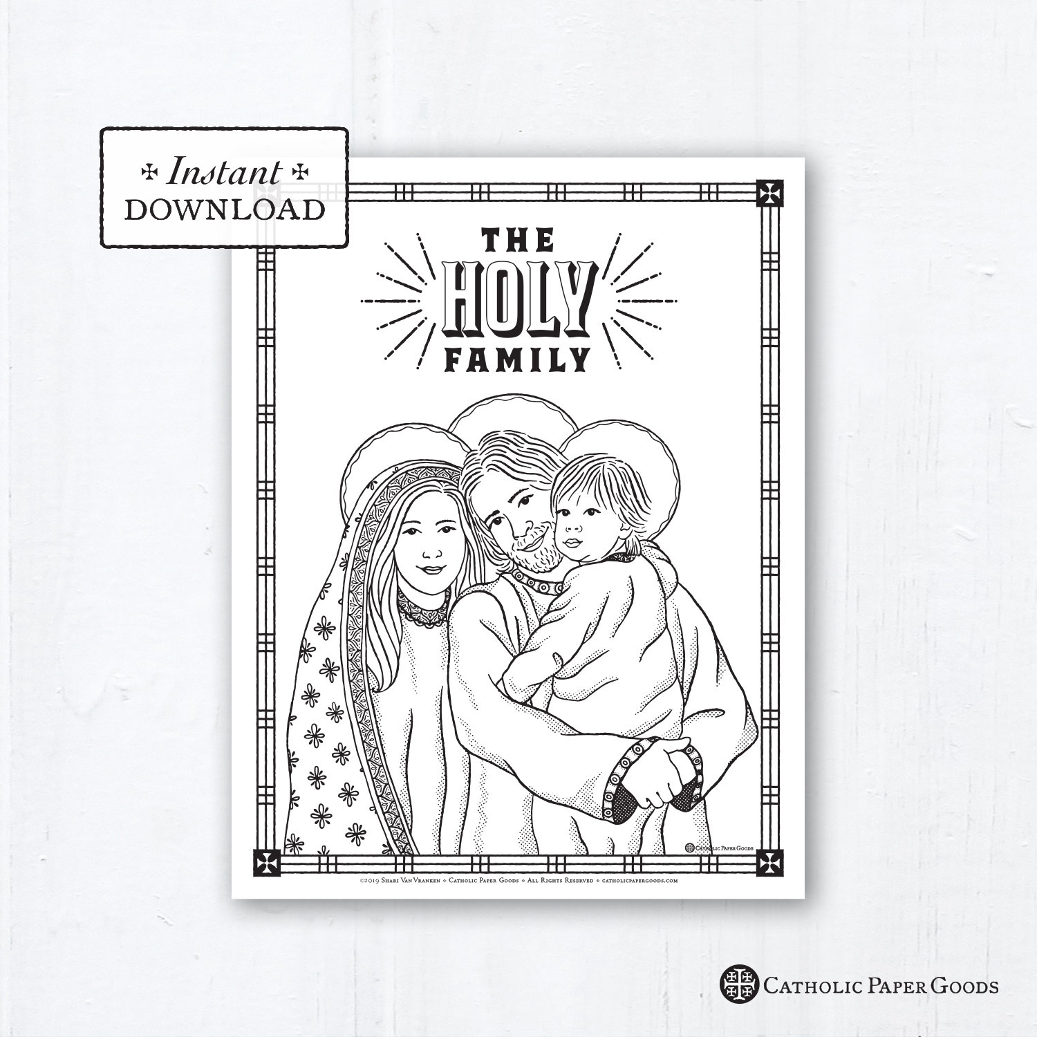 Catholic coloring page