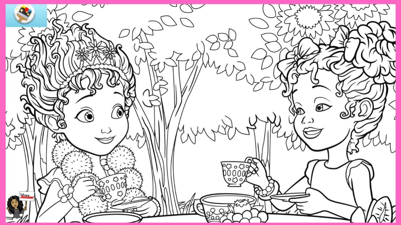 Fancy nancy magic coloring pages disney junior fancy nancy disney now color splash game