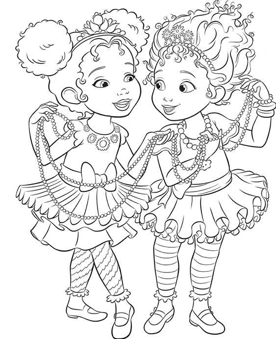 Free easy to print fancy nancy coloring pages