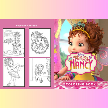 Fancy nancy coloring pages for students preschool pre