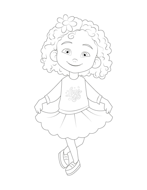 Page beautiful girl coloring pages images