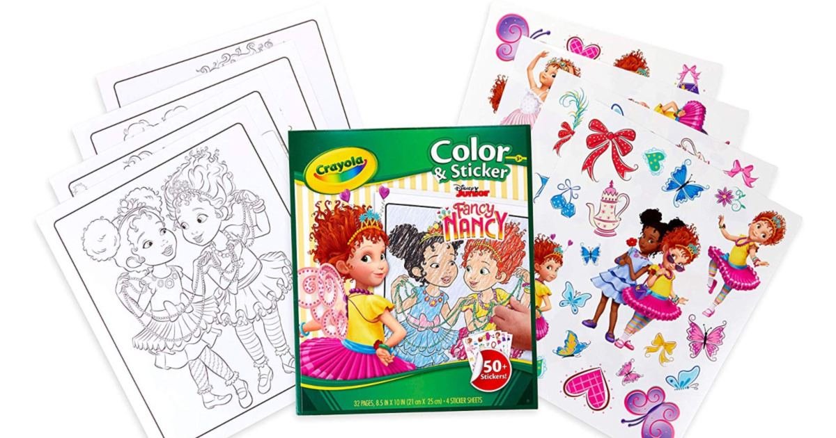 Crayola fancy nancy coloring pages sticker sheets only on amazon