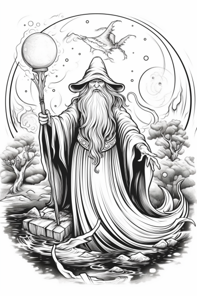 Ððâï free fantasy coloring pages for adults