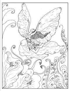 Free printable adult fantasy coloring pages