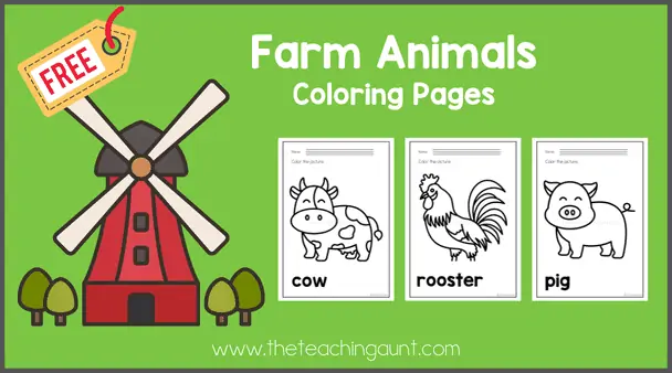 Farm animals coloring pages