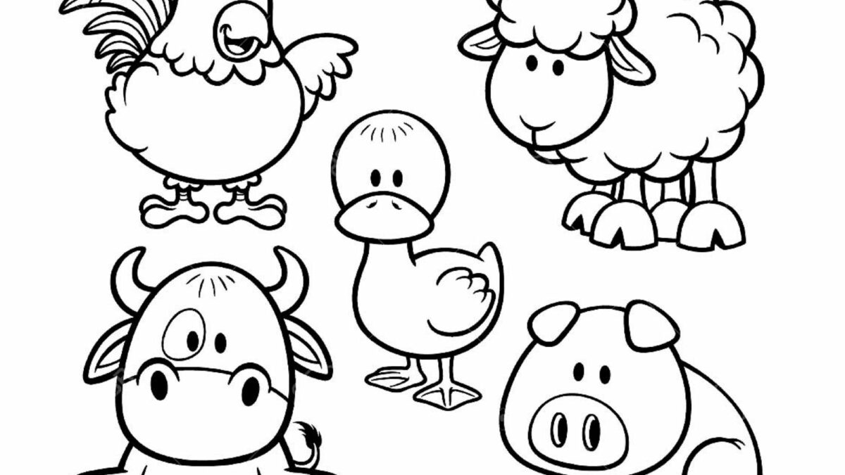 Printable farm coloring pages for kids that farm needs some color