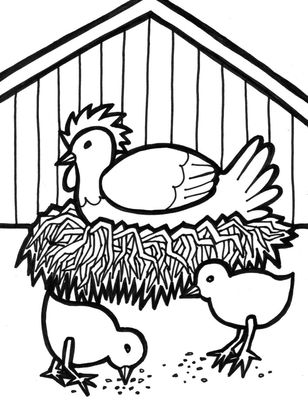 Free printable farm animal coloring pages for kids