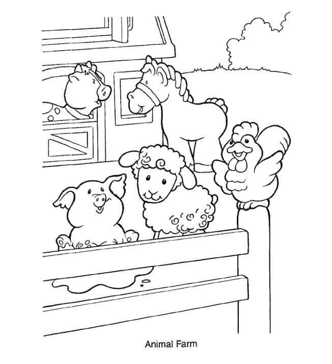 Farm animal pages â printable pages