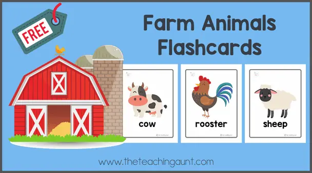 Farm animals flashcards