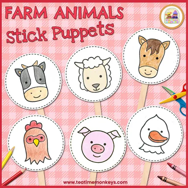 Free printable farm animals flashcards