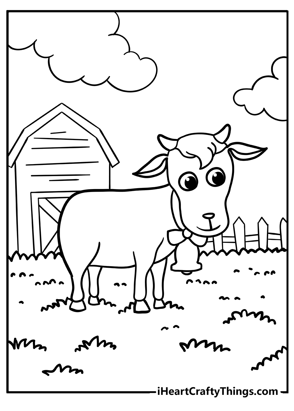 Farm animal coloring pages free printables