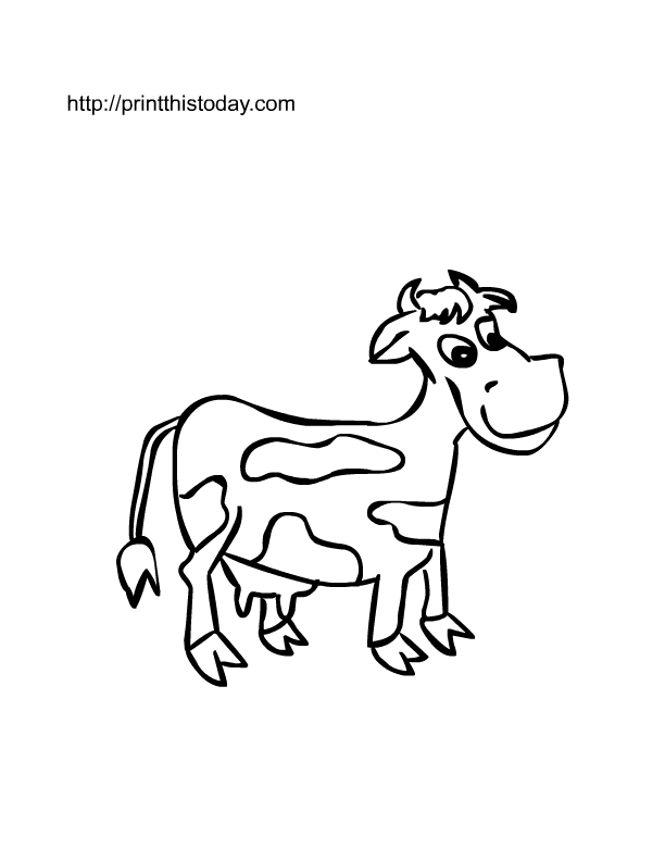 Free printable farm animals coloring pages