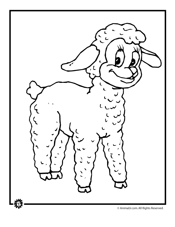 Farm animal coloring pages woo jr kids activities childrens publishing