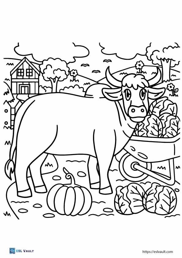 Free printable farm coloring pages pdf