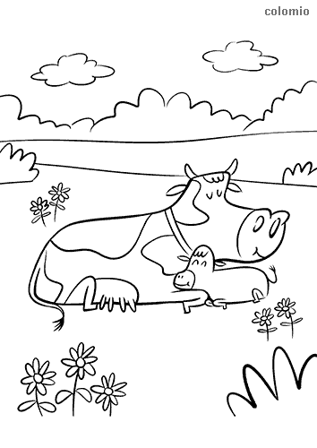 Farm animals coloring pages free printable farm coloring sheets