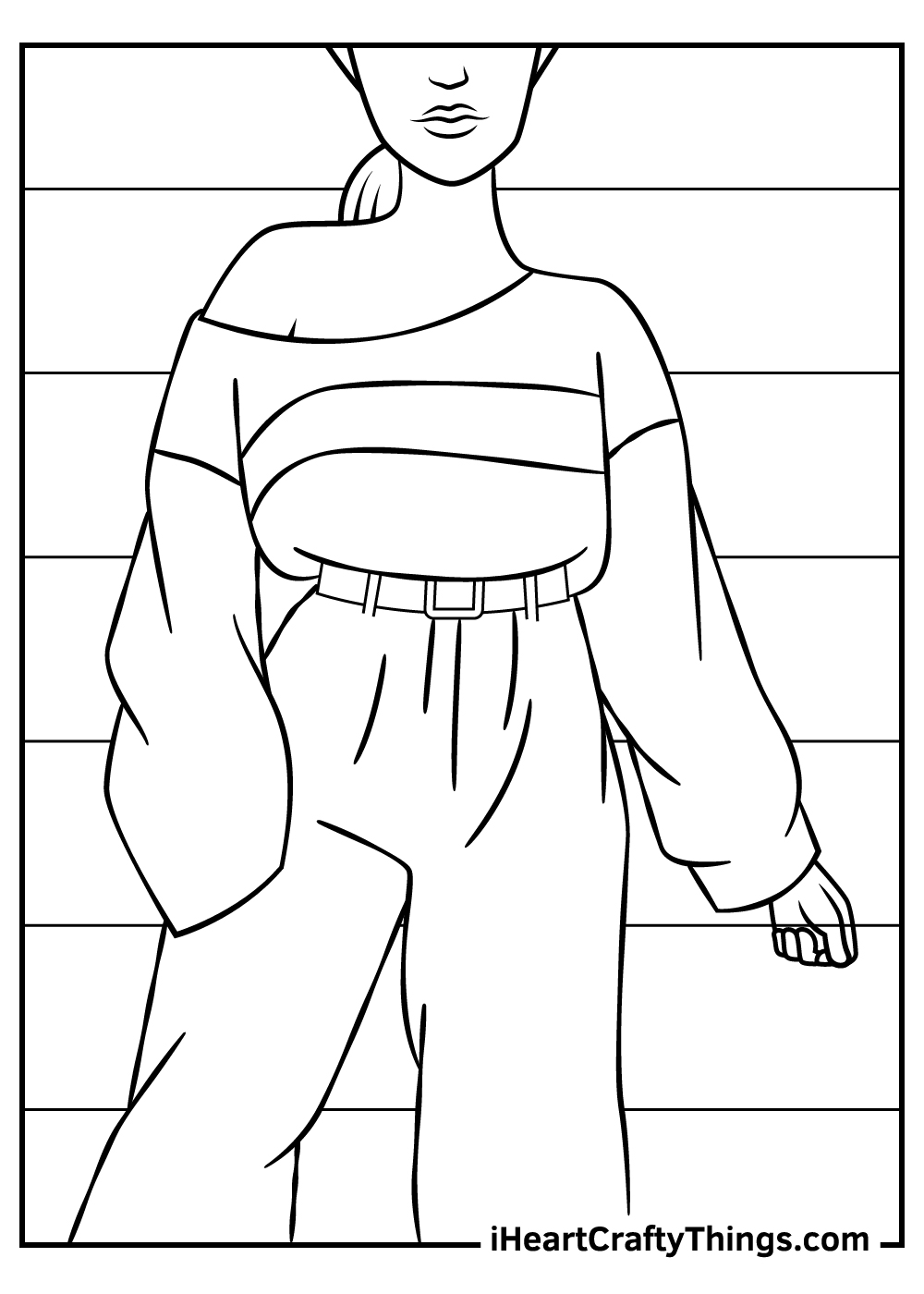 Fashion coloring pages free printables