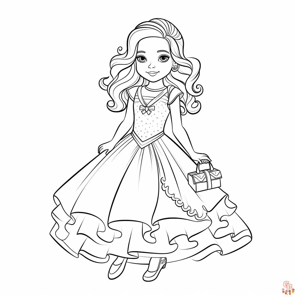 Printable fashion coloring pages free for kid and adults