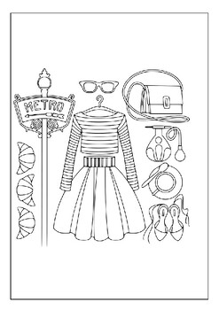 Unleash your inner fashionista with our printable fashion coloring pages pdf