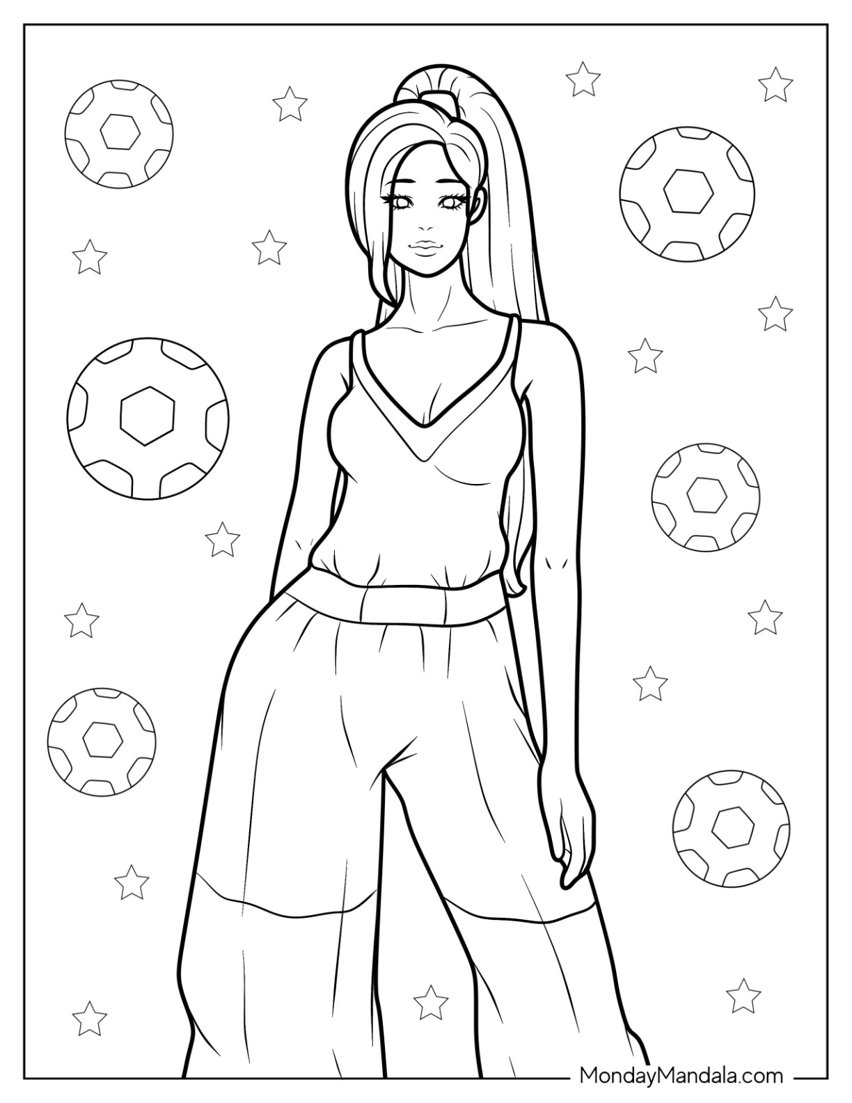 Fashion coloring pages free pdf printables