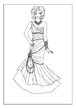 Unleash your inner fashionista with our printable fashion coloring pages pdf