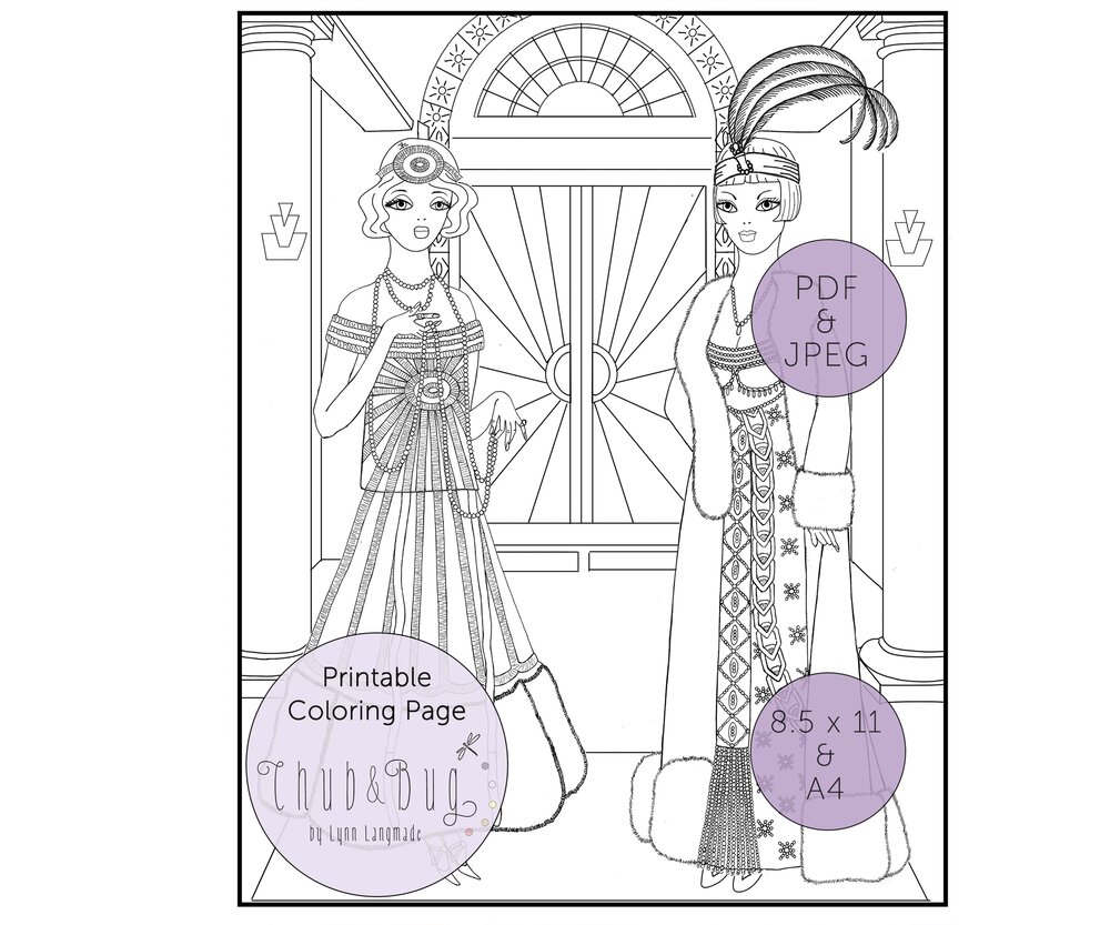 Dress coloring page