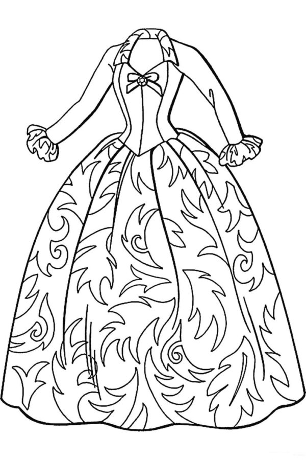 Dress coloring pages