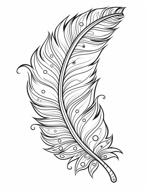 Page feather stencil images