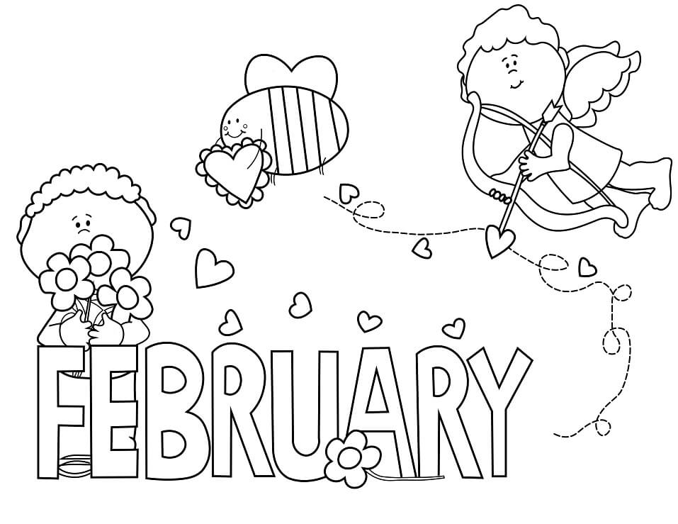 February coloring pages to print