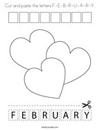 February coloring pages