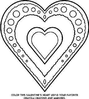 Valentines day free coloring pages