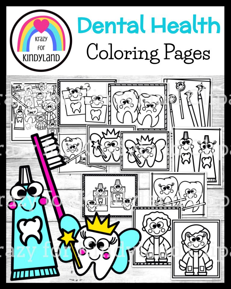 February coloring pages bundle hibernation valentine teeth gnomes