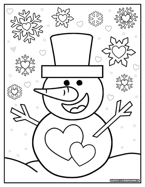 Valentines day coloring pages