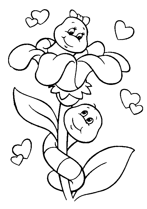 Free valentines coloring pages