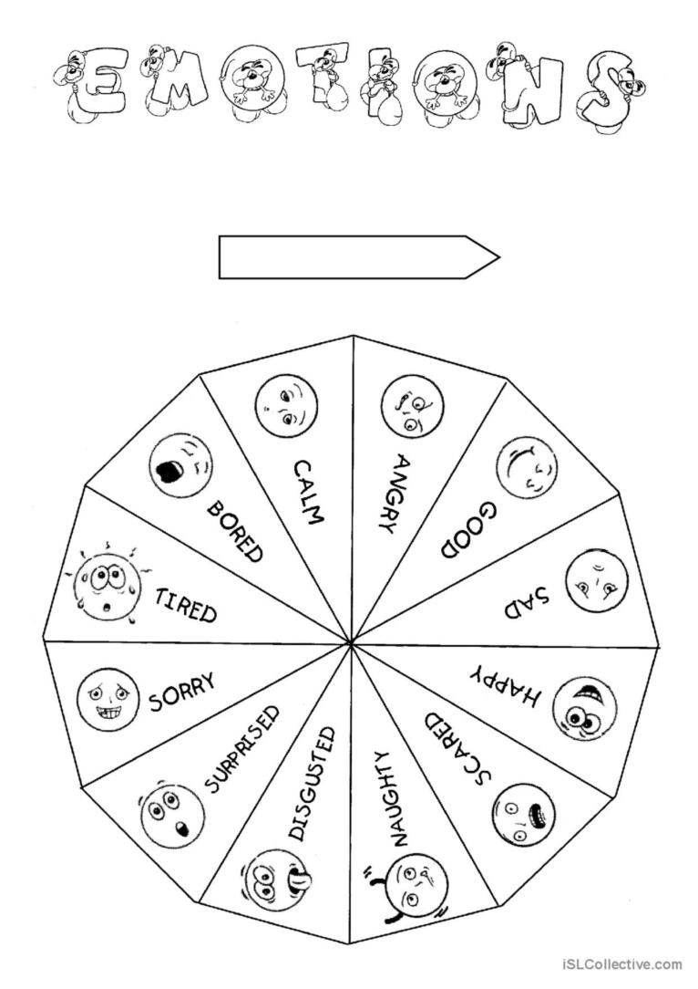 Feeling emotions glish esl worksheets pdf doc