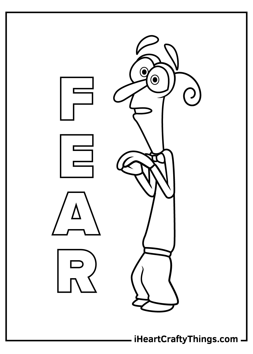 Inside out coloring pages free printables