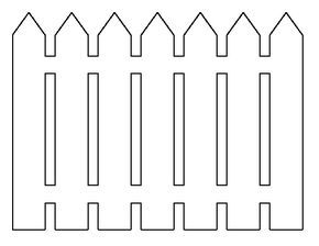 Picket fence pattern use the printable outline for crafts creating stencils scrapbooking and more freeâ picket fence crafts printable patterns picket fence