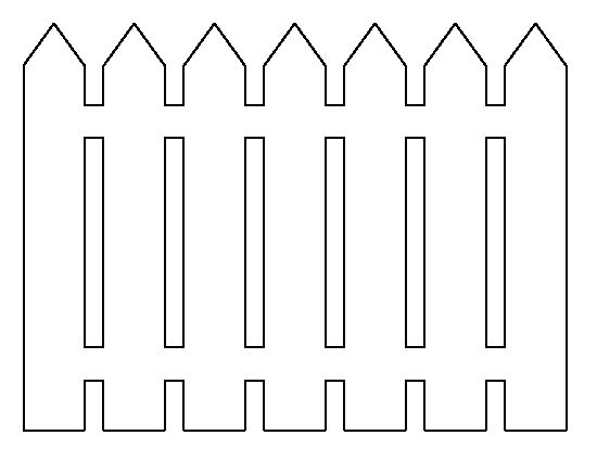 Printable picket fence template picket fence crafts printable patterns picket fence