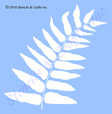 Fern stencil leaf stencils template plant craft art color pattern paint new